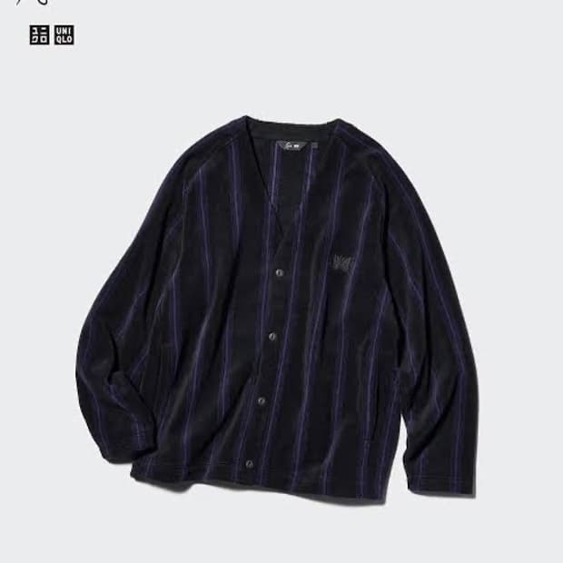 새상품) 유니클로 니들스 스트라이프 가디건 L
