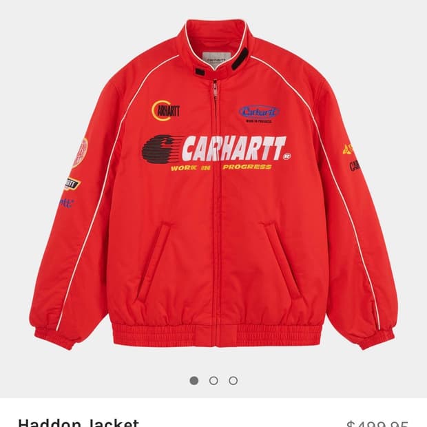 칼하트 한국 미발매 레이싱 자켓