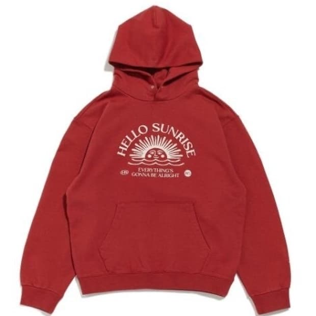 헬로선라이즈 후드 레드 M