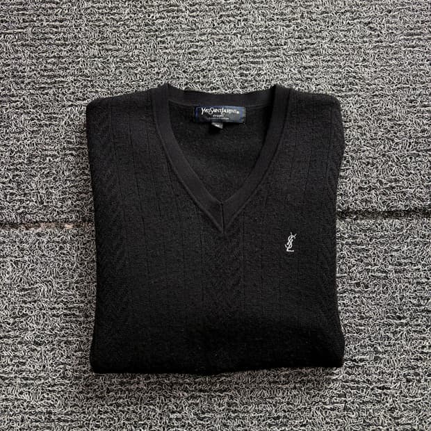 90s YSL 입생로랑 아카이브 케이블 니트 스웨터 2661