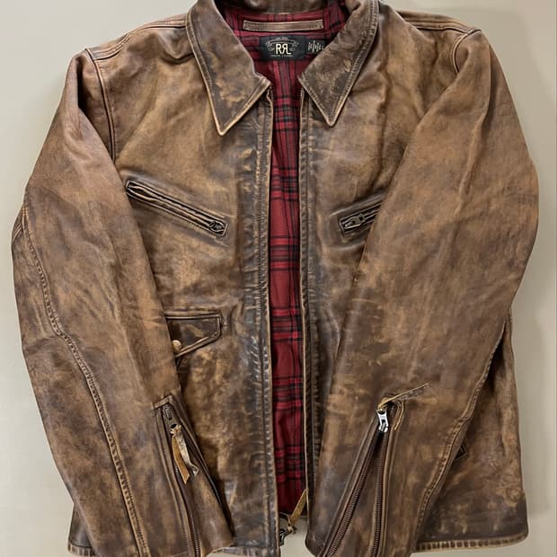RRL 레더자켓