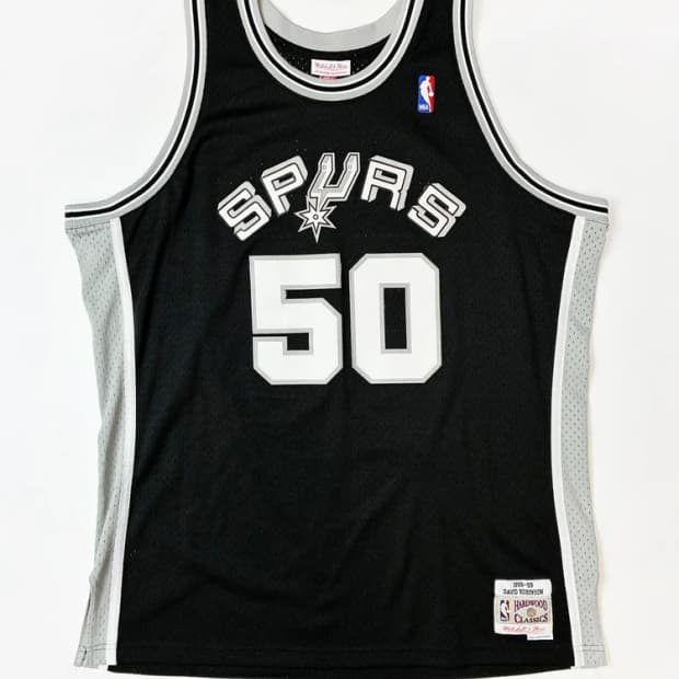 미첼엔네스 NBA 샌안토니오 스퍼스 슬리브리스 PN4552