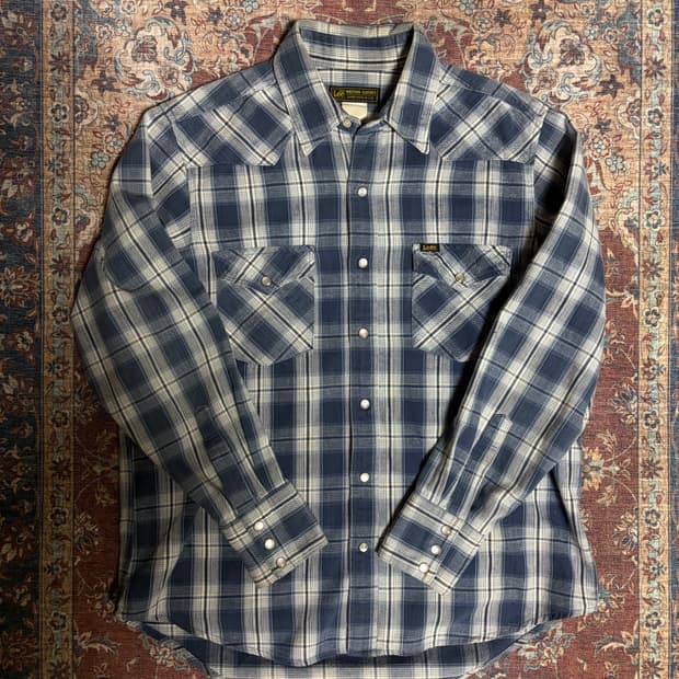 리 플란넬 웨스턴 셔츠