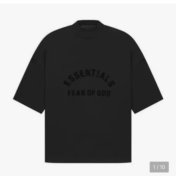 피오갓 에센셜 하이넥 반팔 티셔츠 m 사이즈 팝니당