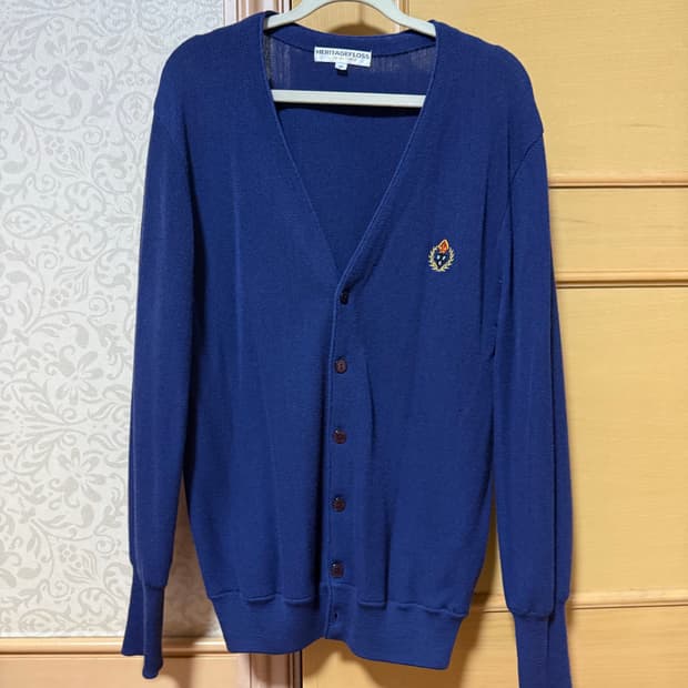 [M] 헤리티지플로스 가디건 M 네이비