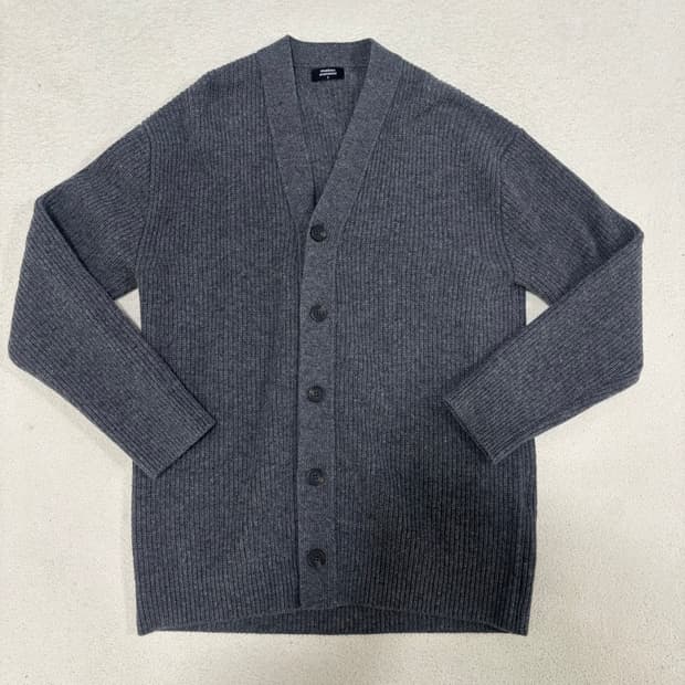 S 무신사스탠다드 울 미디엄 그레이 가디건 1205
