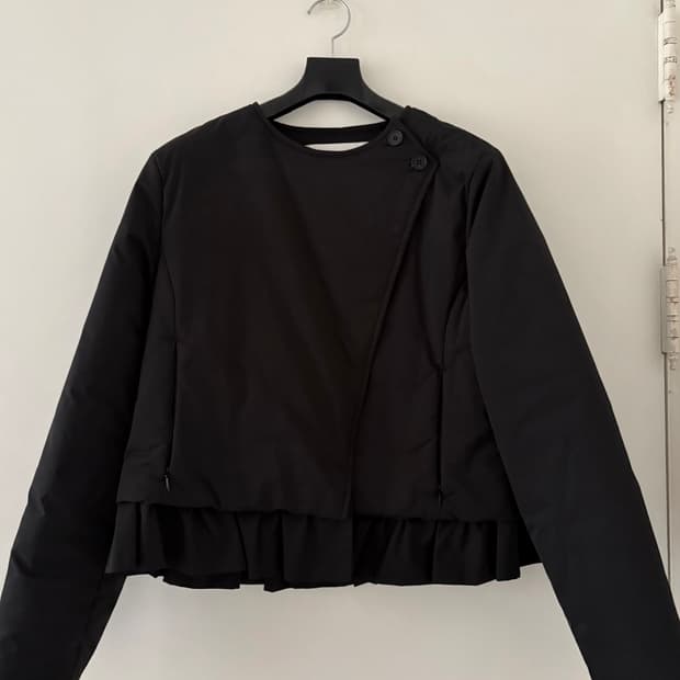 burmula ruffle padded jacket