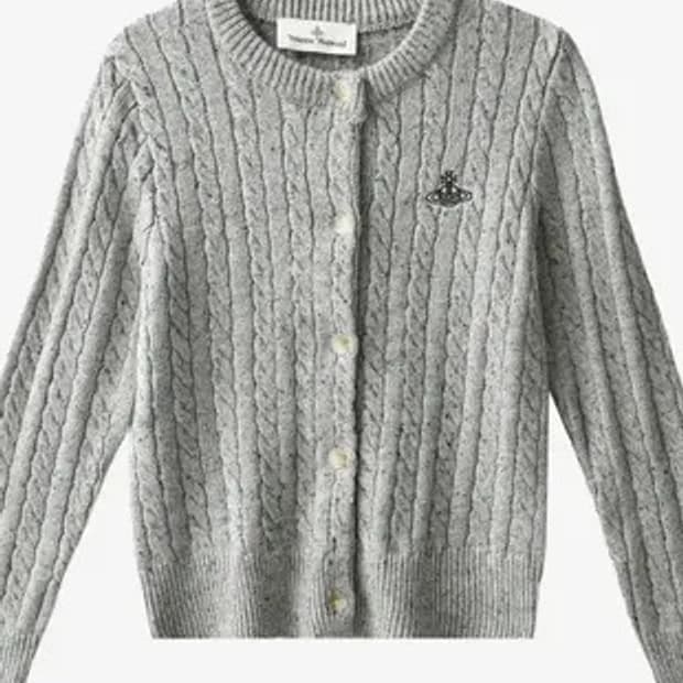 (구해요) 비비안웨스트우드 꽈배기 케이블 니트 가디건