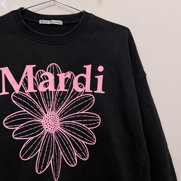 마르디메크르디 플라워 헤비코튼 맨투맨