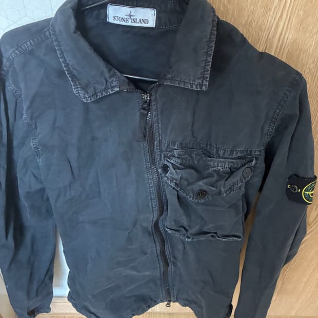 스톤아일랜드 올드이펙트 오버셔츠 m