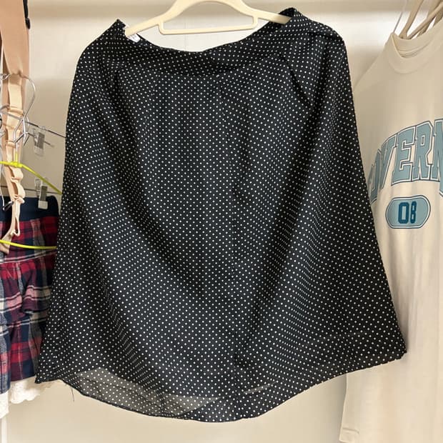 빈티지 도트 스커트 