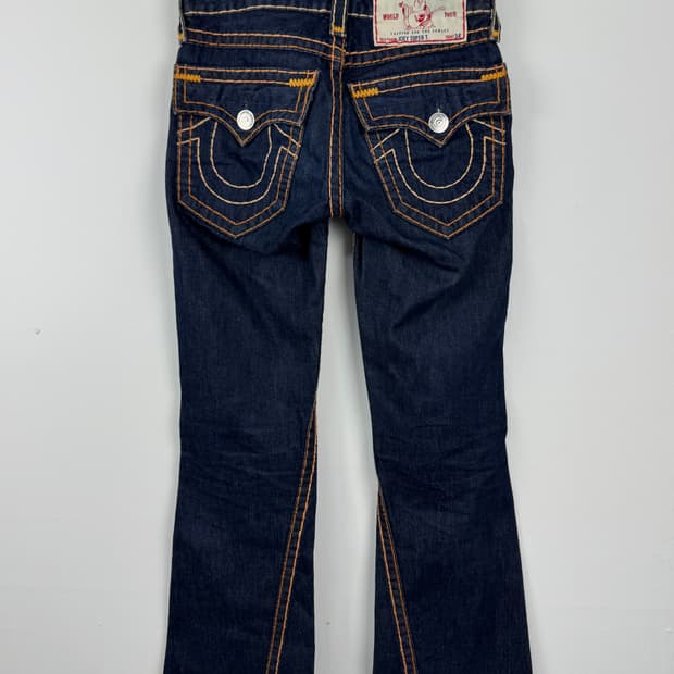 트루릴리젼 부츠컷 진청 데님팬츠 28