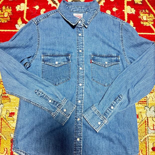 리바이스 데님 셔츠 S