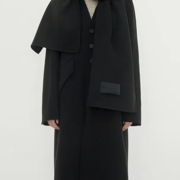 트리밍버드 캐시미어 머플러 블랙 판매해요