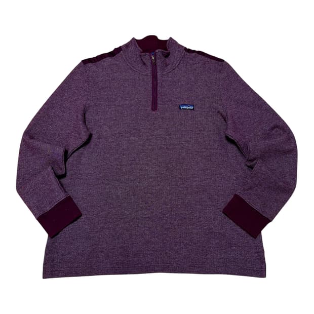 일본판)파타고니아 버건디 하프집업 스웨터 