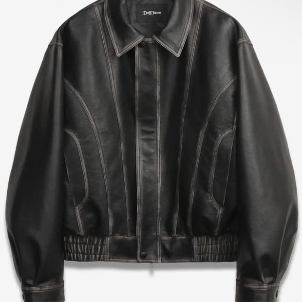 도프제이슨 커브드 보머 자켓 l