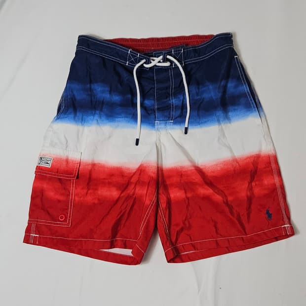 폴로 랄프로렌 POLO 신형 스윔쇼츠 숏팬츠 반바지 우븐 선셋 정품 M