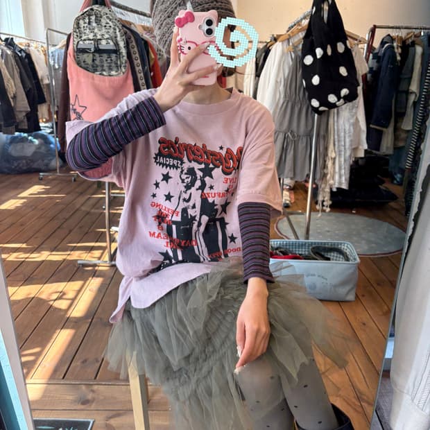 히스테릭글래머 반팔 티셔츠