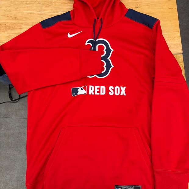 [L] 나이키 x 보스턴 레드삭스 후드티 레드