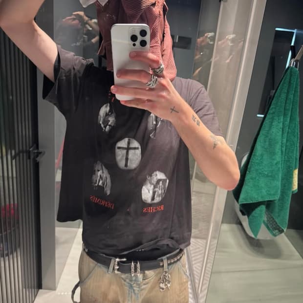 erd 24fw 나르코티카 코튼 반팔 티셔츠