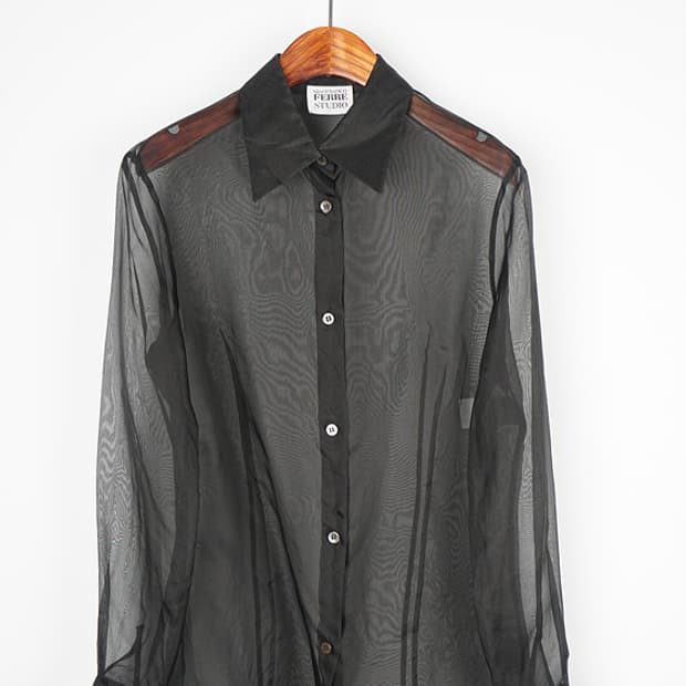 GIANFRANCO FERRE STUDIO seethrough shirt