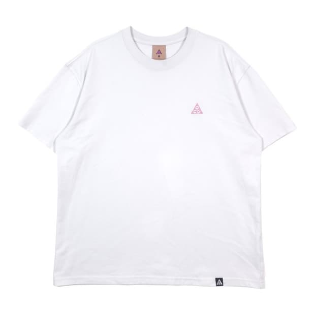 나이키 ACG 스몰로고 화이트 반팔티 XL
