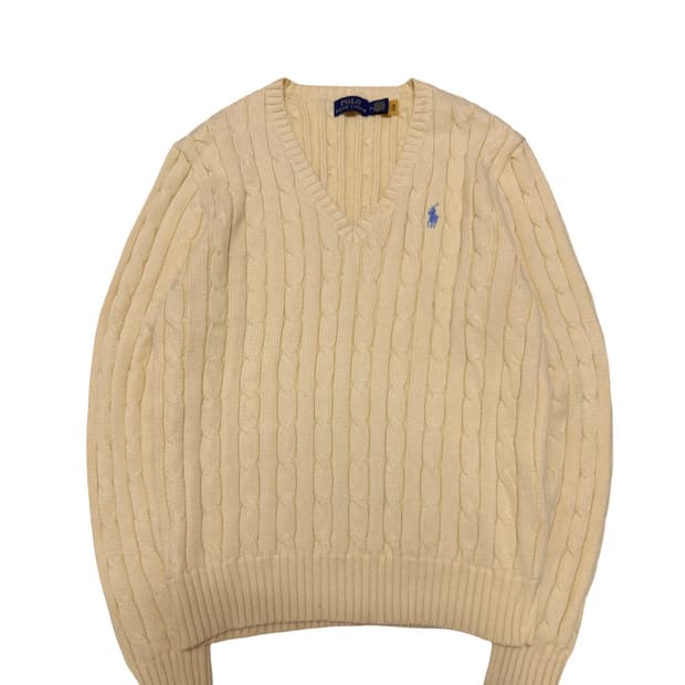 폴로 신형 qr택 케이블 니트