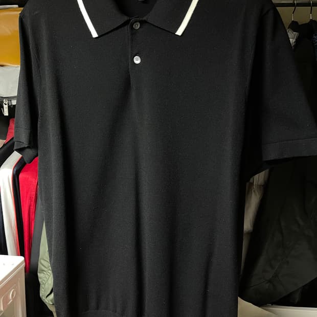 띠어리 피케 티셔츠 폴로 티셔츠