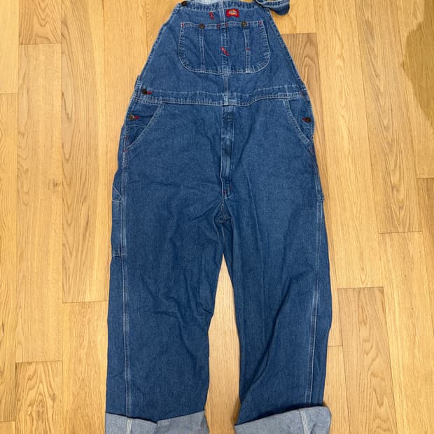 디키즈 데님 오버롤