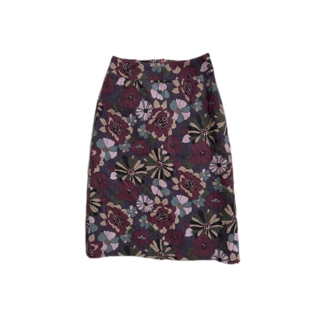 골지 플라워 스커트 • 모리 히피 펑크 하구미 일본 빈티지