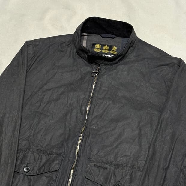 L 바버 왁스 코튼 자켓