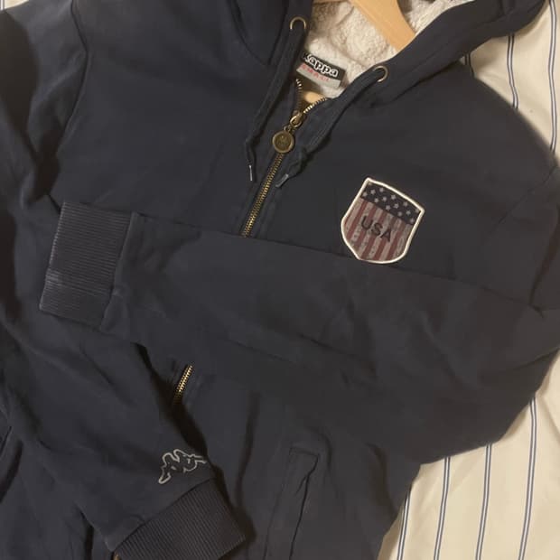 카파 후드집업 빈티지 슬림핏