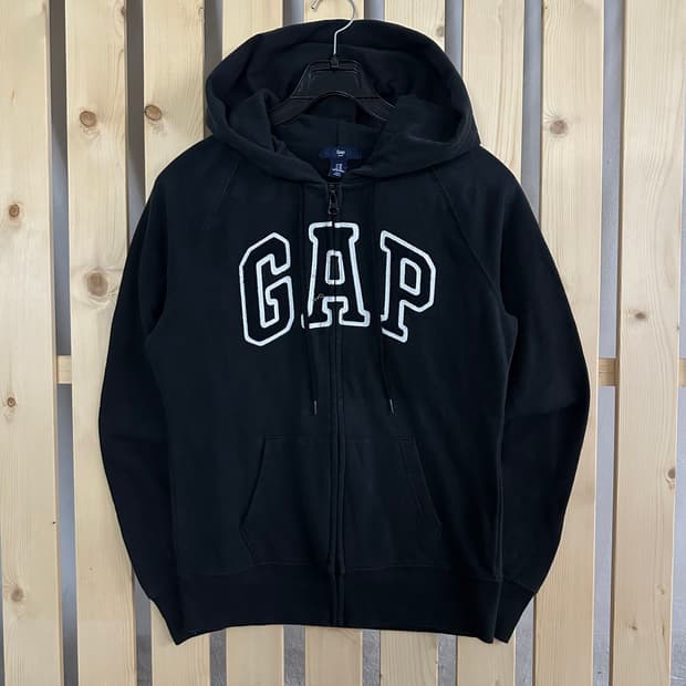 (S) GAP 갭 블랙 후드집업