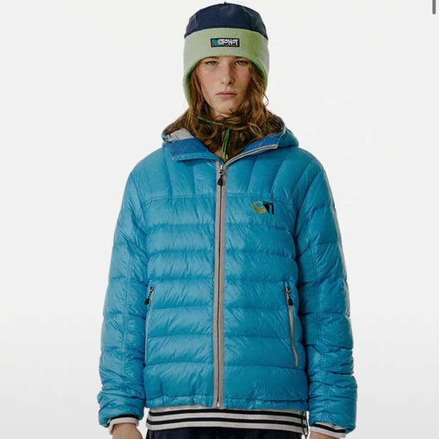 테켓 패딩 CT Lightweight Down Jacket Blue