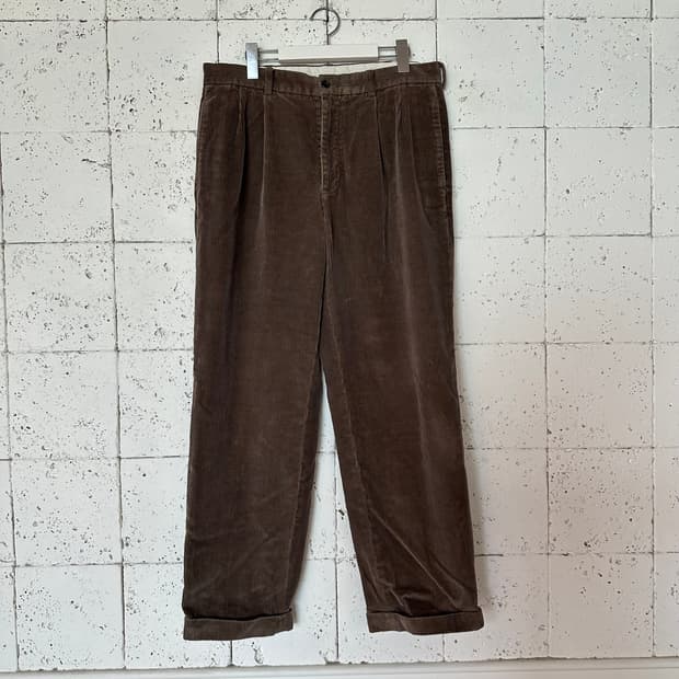35 브룩스브라더스 코듀로이 팬츠 연브라운