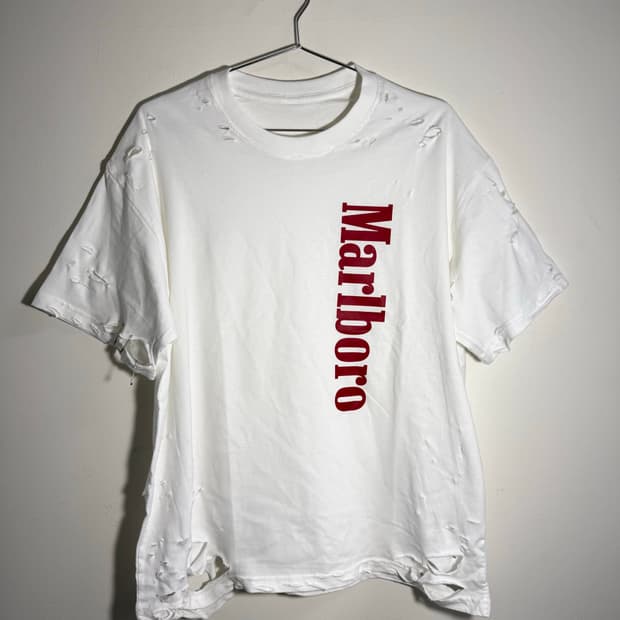 빈티지 말보로 디스트로이드 데미지 반팔티 