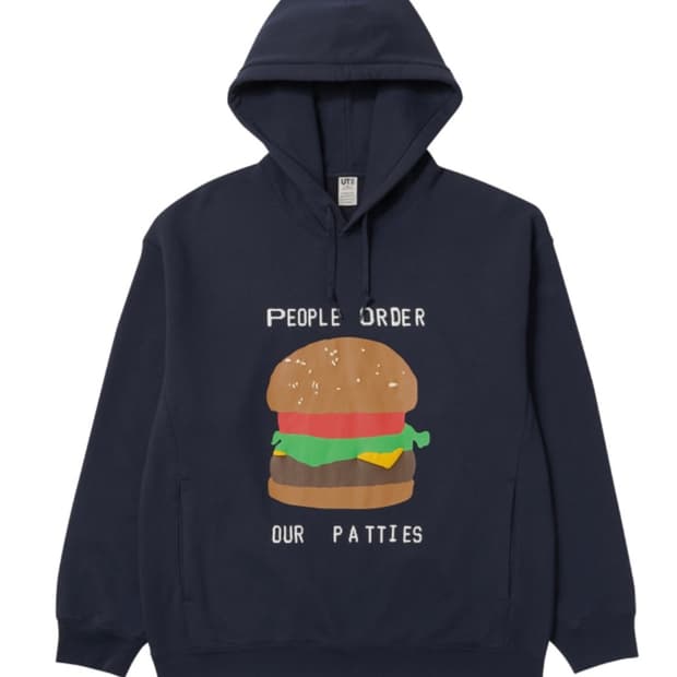 [L] 유니클로 cpfm 스폰지밥 후드티 네이비