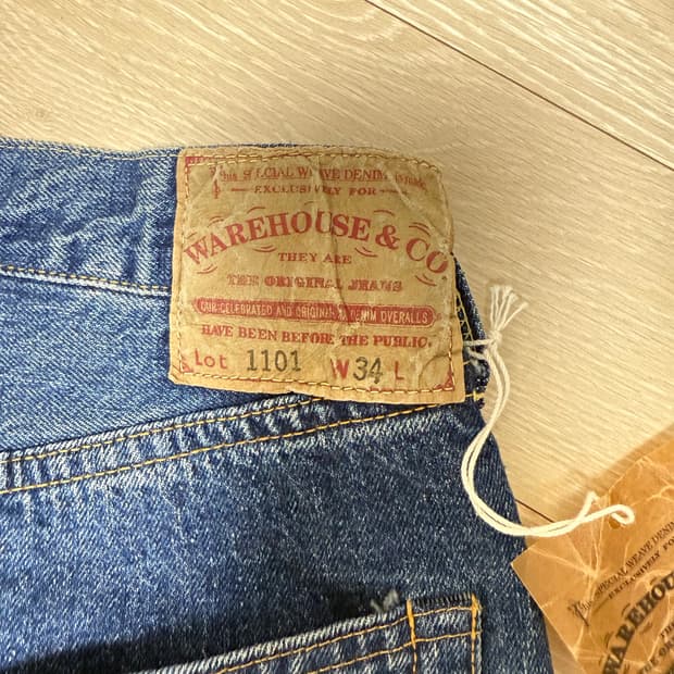 WAREHOUSE 웨어하우스 2ND-HAND 1101 W34 (새제품)