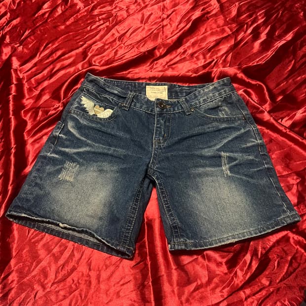 Y2k 헤이세이 날개 숏팬츠 