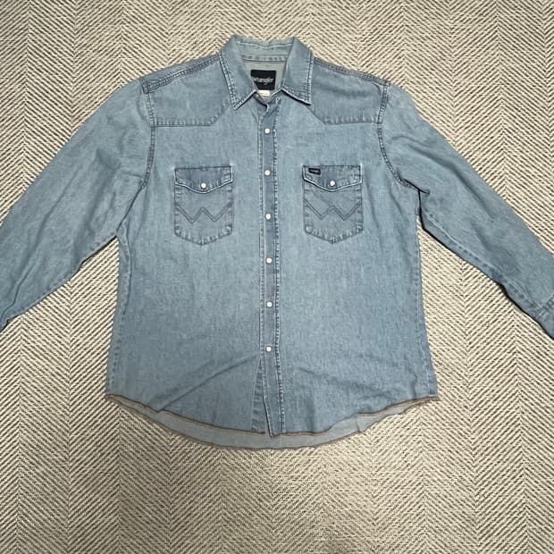 랭글러 데님 웨스턴 셔츠