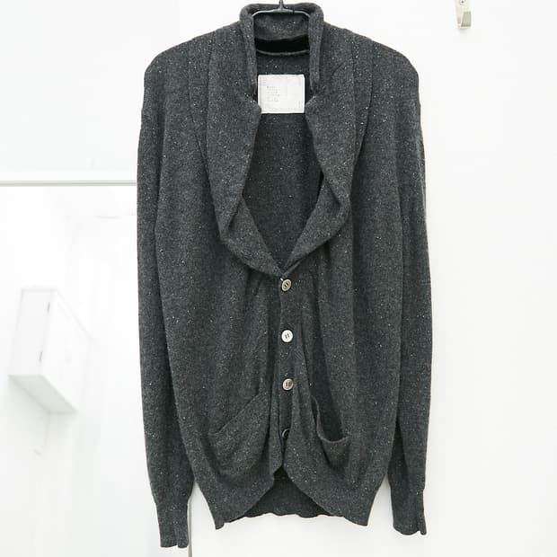 Draping Collar Cardigan