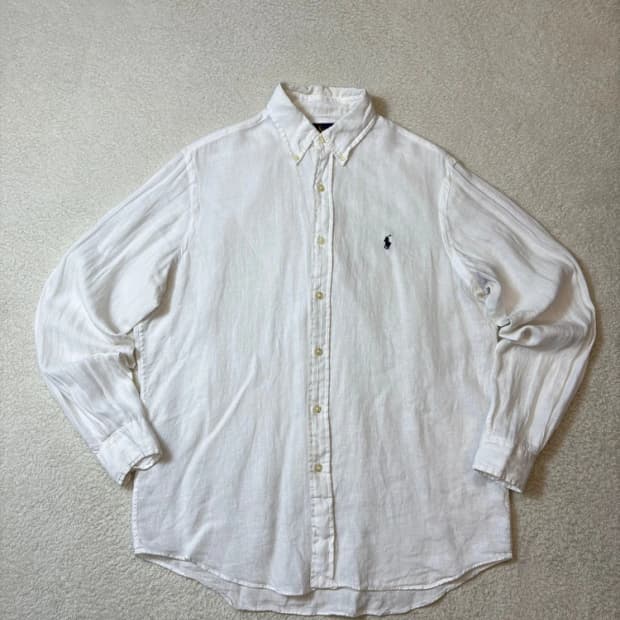 폴로 랄프로렌 솔리드 100% 린넨 셔츠 PN6269