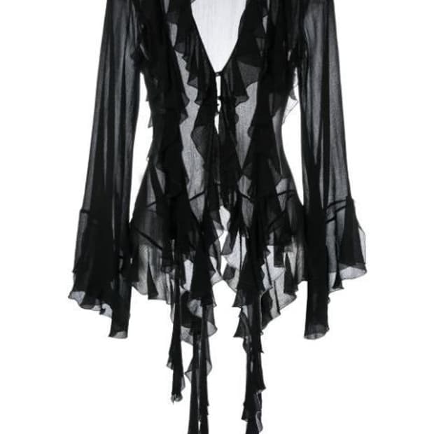 블루마린 블라우스