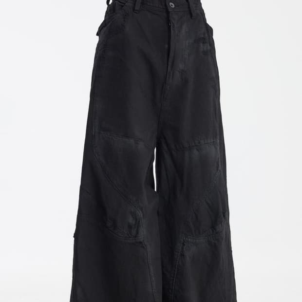 877PAM13-BD Degraded Punk Wide Jeans