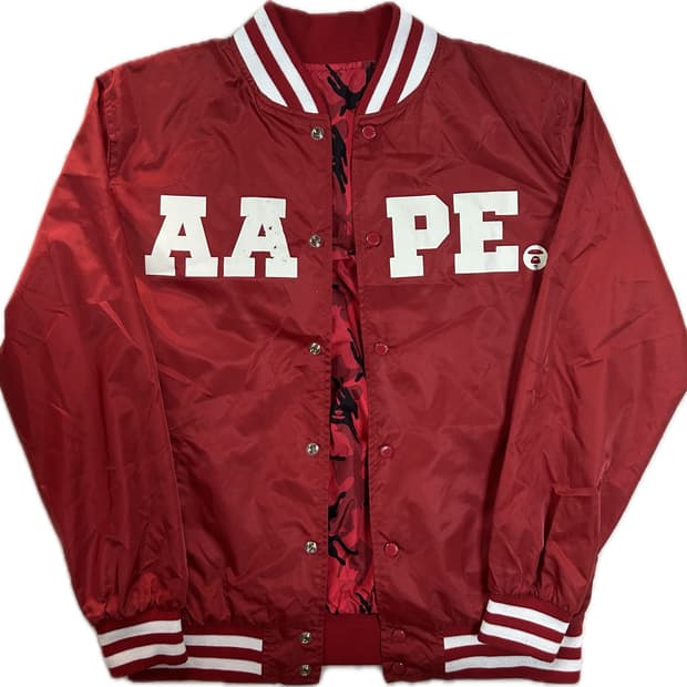 에이프 리버시블 카모 스타디움 자켓 xl