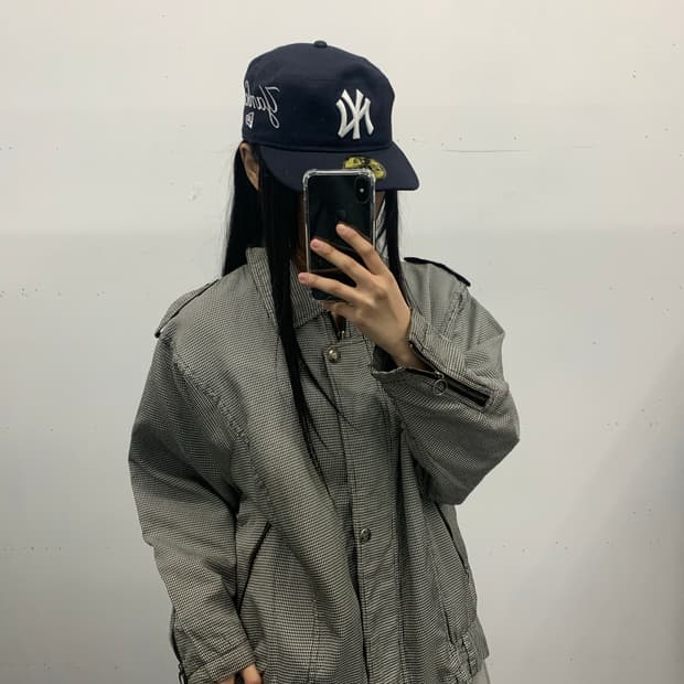 재패니즈 체크 봄버