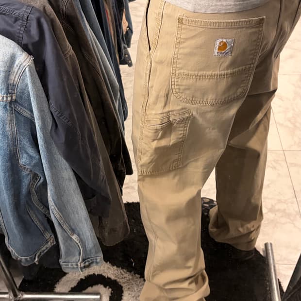 (38/정품) 칼하트 베이지 워크 팬츠 a1