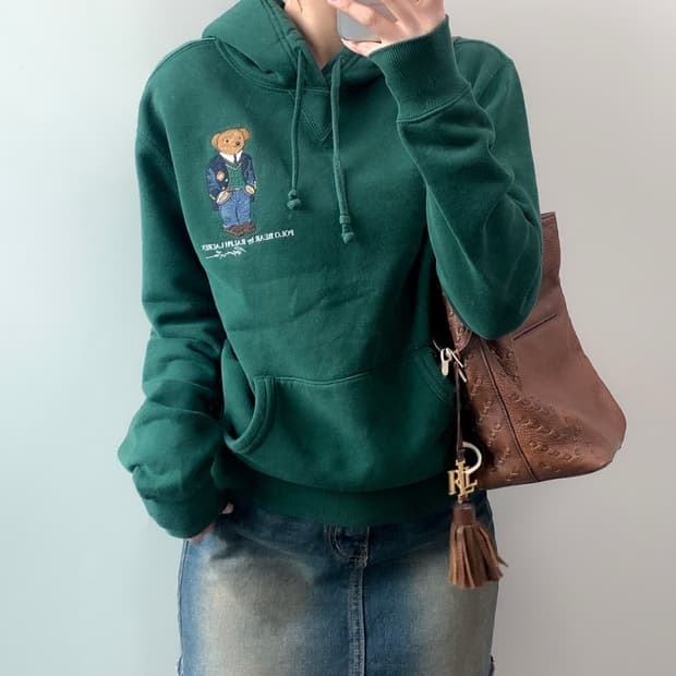 폴로 베어 후드티 