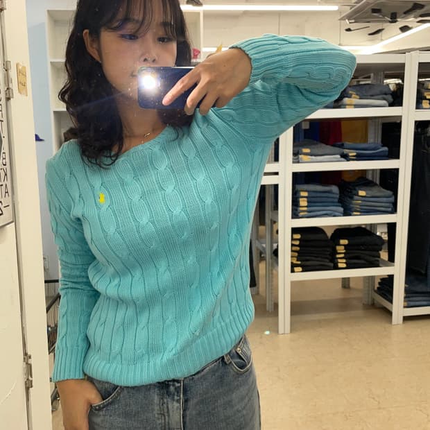(M) POLO 폴로 랄프로렌 케이블 니트