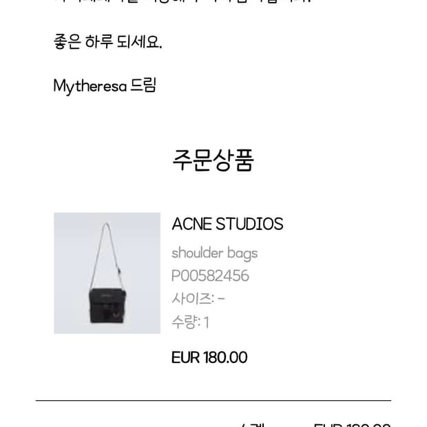 아크네 스튜디오 립스탑 미디엄 메신저백